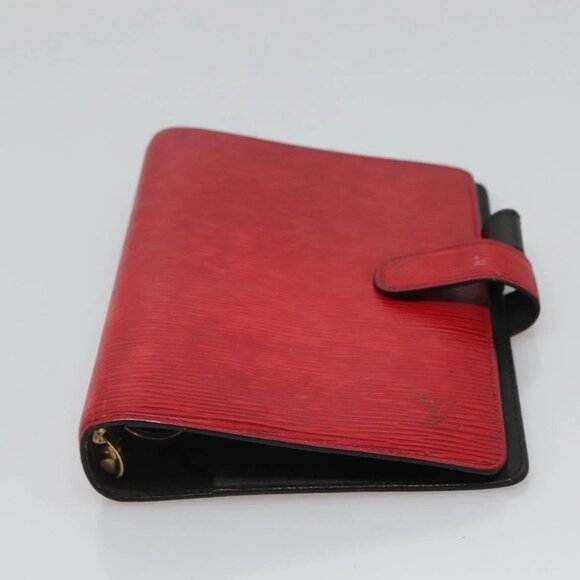 LOUIS VUITTON Epi Agenda MM Day Planner Cover Red LV Auth - Picture 5 of 16